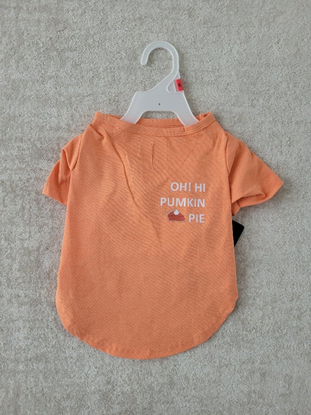 Spooky Hollow Pet Tee Small Orange Oh Hi! Pumpkin Pie 10-20lbs Terrier Russell